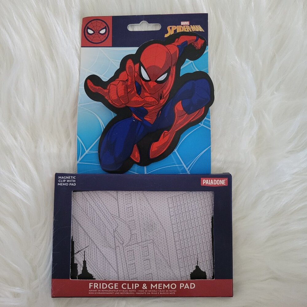 Paladone Spiderman Fridge Clip and Memo Pad Set